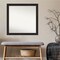 Amanti Art Non-Beveled Wall Mirror, Furniture Espresso Narrow Frame